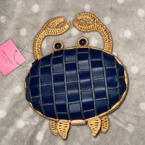 kate spade wicker crab crossbody novelty NWT